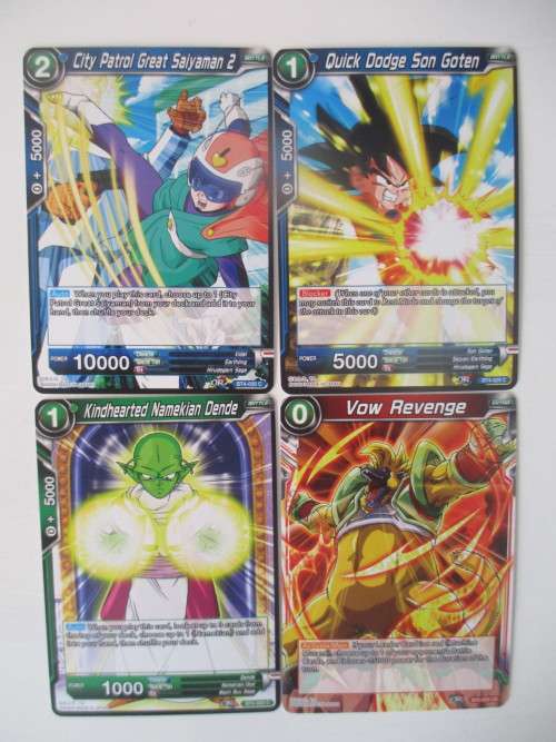 DRAGON BALL Z TRADING CARDS -  LOT OF 4