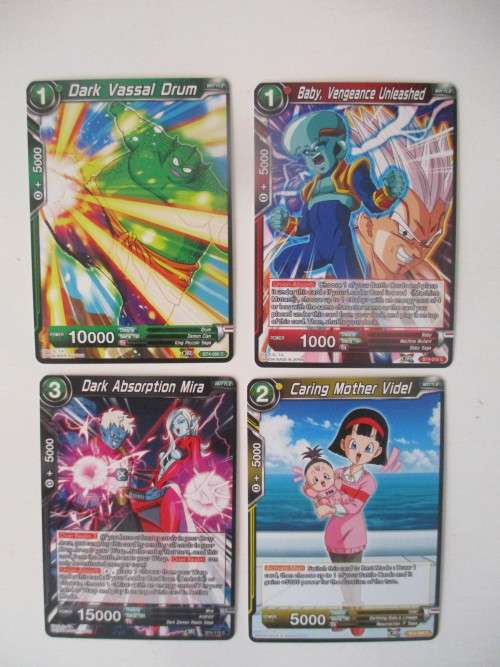 DRAGON BALL Z TRADING CARDS -  LOT OF 4