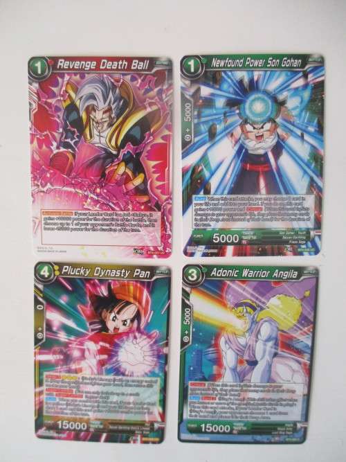 DRAGON BALL Z TRADING CARDS -  LOT OF 4