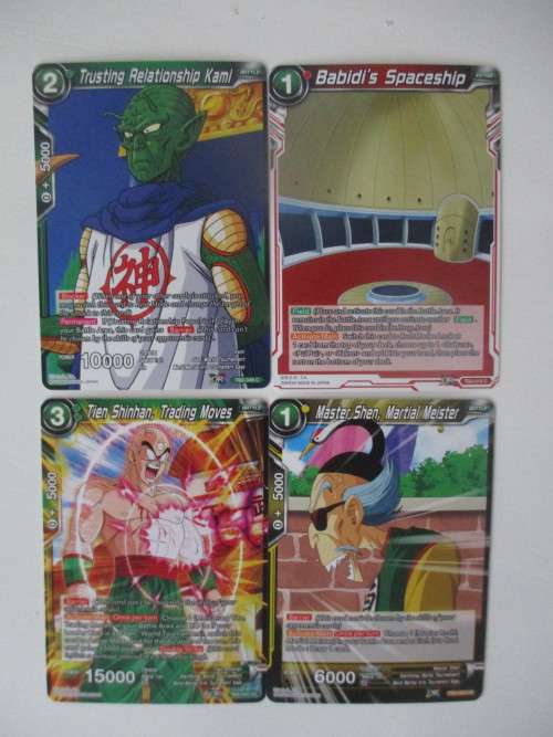 DRAGON BALL Z TRADING CARDS -  LOT OF 4