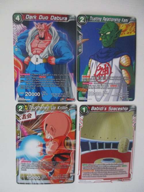 DRAGON BALL Z TRADING CARDS -  LOT OF 4