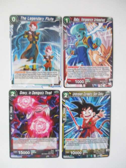DRAGON BALL Z TRADING CARDS -  LOT OF 4