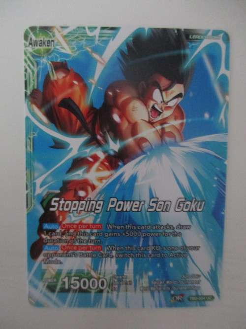 DRAGON BALL Z TRADING CARD - STOPPING POWER SON GOKU