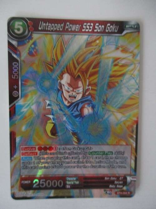 DRAGON BALL Z TRADING CARD - FOIL CARD - UNTAPPED POWER 553 SON GOKU