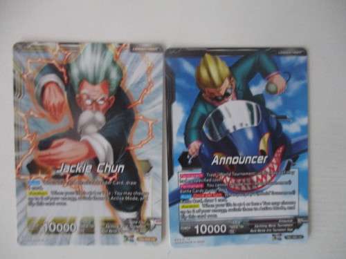 DRAGON BALL Z CARDS X 2 -  TWO SIDED CARDS