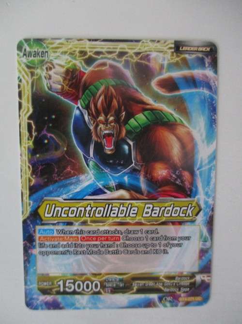 DRAGON BALL Z TRADING CARD - TWO SIDED CARD BARDOCK