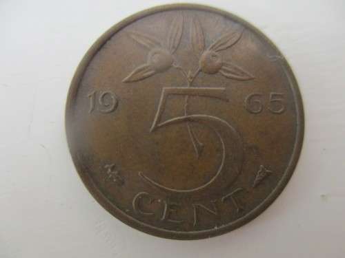 NETHERLANDS 5c COIN  - 1965