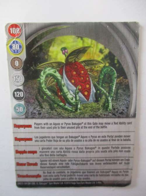VINTAGE METAL BAKUGAN TRADING CARD  - REPURPOSE 2010