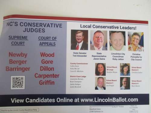 LINCOLN COUNTY CONSERVATIVE VOTER GUIDE USA BIDEN AND TRUMP