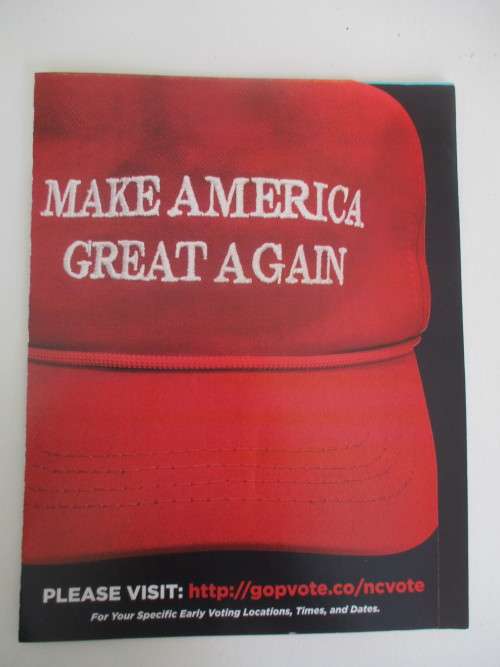 CAMPAIGN FLYER - MAKE AMERICA GREAT AGAIN