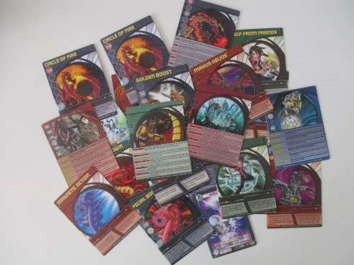 PACK OF ABOUT 20 - BAKUGAN NON METAL CARDS