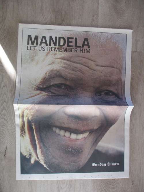 MANDELA NEWSPAPER INSERT - LET US REMEMBER HIM - SUNDAY TIMES - MANDELA