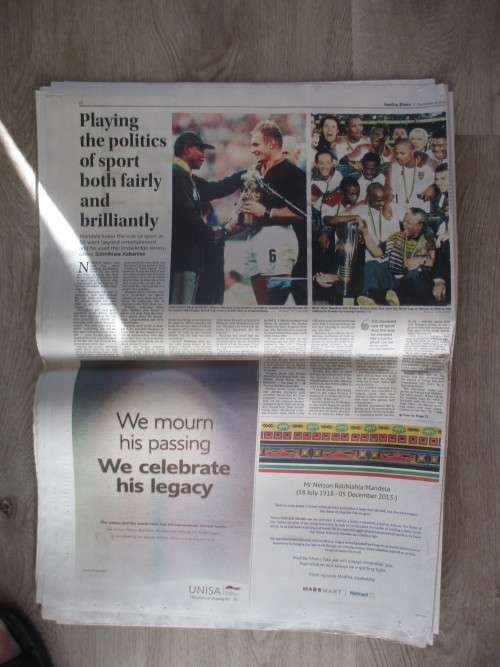 FULL NEWSPAPER MANDELA SUNDAY TIMES HIS FINAL MOMENTS SUNDAY TIMES  2013