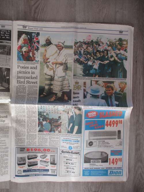 NEWSPAPER THE HERALD - ROYAL VISIT SOUVENIR ISSUE -  1995