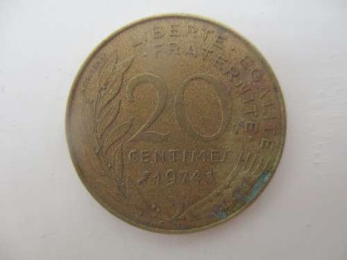 FRANCE  20 CENTIMES - 1974