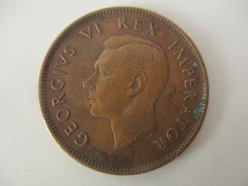SOUTH AFRICA 1942  1/2 PENNY