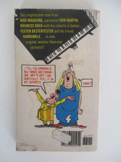 WARNER BOOKS - DIGEST MAD`S MADDEST ARTIST DON MARTIN BOUNCES BACK -  IST PRINTING 1976