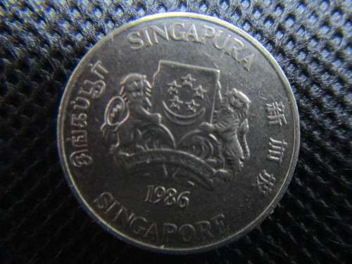 SINGAPORE 20c  - 1986