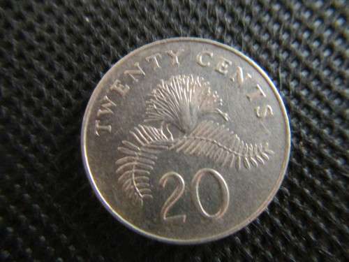 SINGAPORE 20c  - 1986