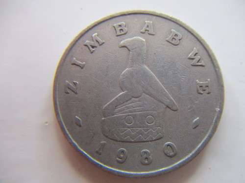 ZIMBABWE - 1980 $ 1  DOLLAR COIN