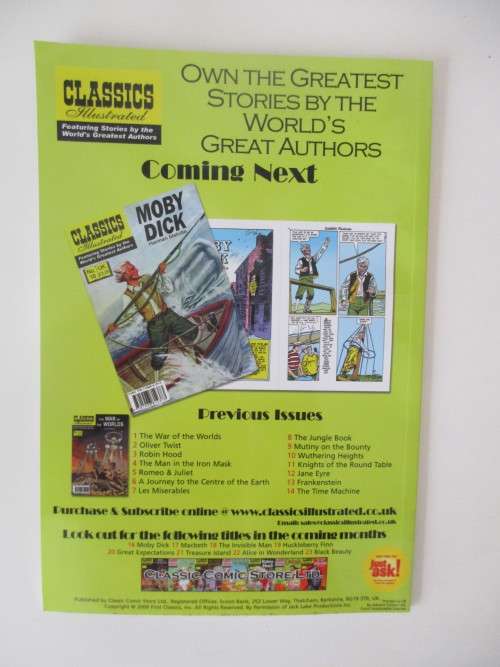 CLASSICS ILLUSTRATED COMICS  - NO. 15 - A CHRISTMAS CAROL  - 2009
