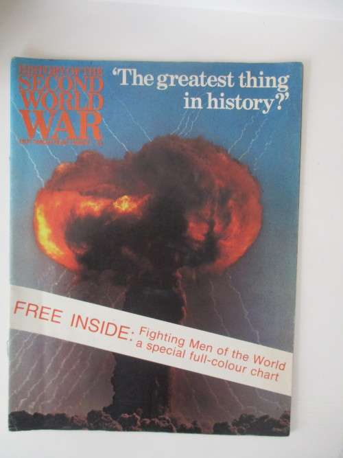 LOVELY LARGE POSTER - FIGHTING MEN OF THE WORLD AND MAGAZINE