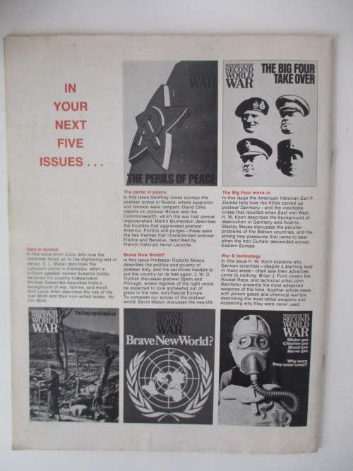 LOVELY LARGE POSTER - FIGHTING MEN OF THE WORLD AND MAGAZINE