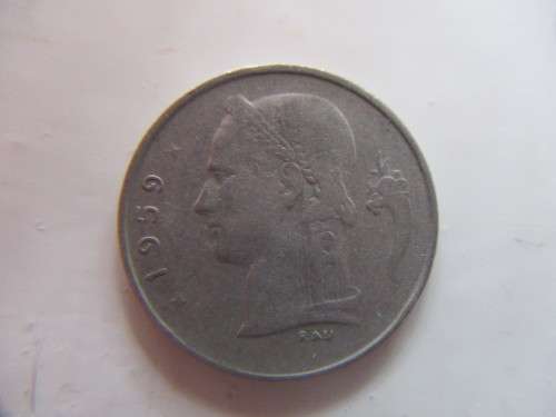BELGIUM 1 FRANC - 1959 LOVELY COIN