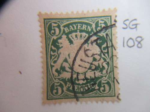 GERMANY BAVARIA 1876  LOT OF 4 STAMPS