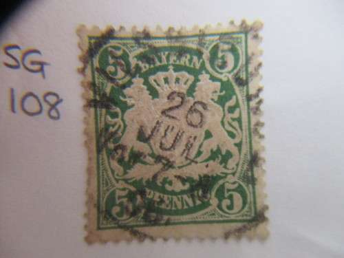 GERMANY BAVARIA 1876  LOT OF 4 STAMPS