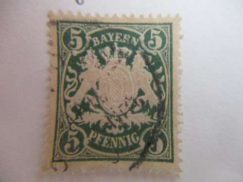 GERMANY BAVARIA 1876  LOT OF 4 STAMPS