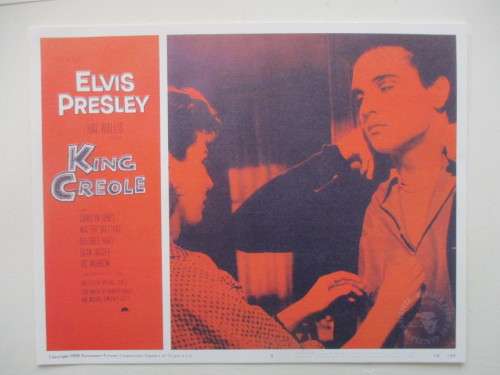 MINI ELVIS POSTER AND 3 COLLECTOR REPLICA ITEMS FROM ELVIS AND MAGAZINE