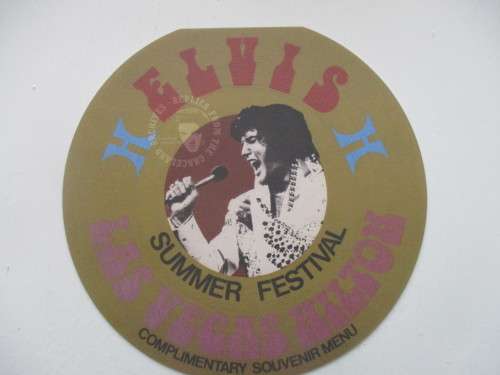 MINI ELVIS POSTER AND 3 COLLECTOR REPLICA ITEMS FROM ELVIS AND MAGAZINE