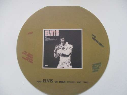 MINI ELVIS POSTER AND 3 COLLECTOR REPLICA ITEMS FROM ELVIS AND MAGAZINE