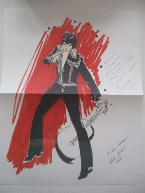 MINI ELVIS POSTER AND 3 COLLECTOR REPLICA ITEMS FROM ELVIS AND MAGAZINE
