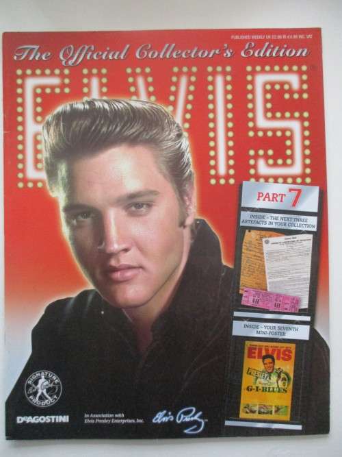 MINI ELVIS POSTER AND 3 COLLECTOR REPLICA DOCUMENTS FROM ELVIS AND MAGAZINE
