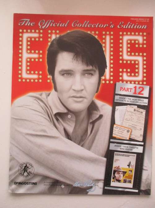 MINI ELVIS POSTER AND 3 COLLECTOR REPLICA DOCUMENTS  FROM ELVIS AND MAGAZINE