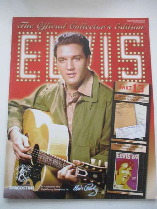 MINI ELVIS POSTER AND 3 COLLECTOR REPLICA DOCUMENTS FROM ELVIS AND MAGAZINE