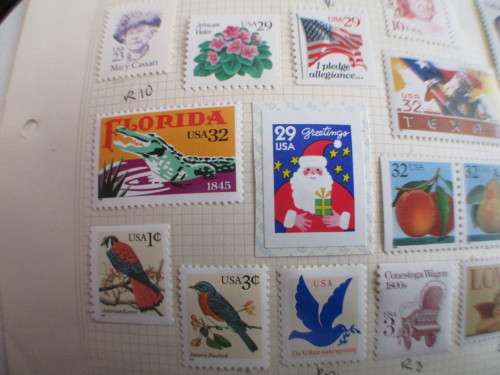 AMERICA - USA LOT OF UNUSED MOUNTED STAMPS