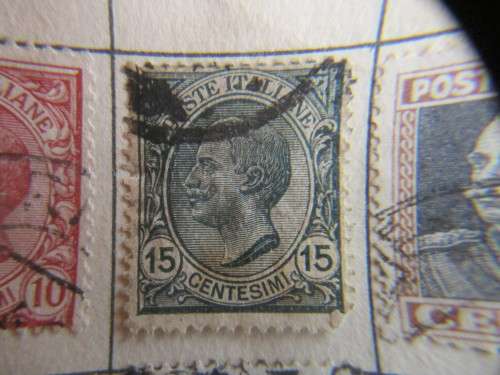 ITALY  LOT OF OLD MOUNTED STAMPS INCLUDING KING HUMBERT