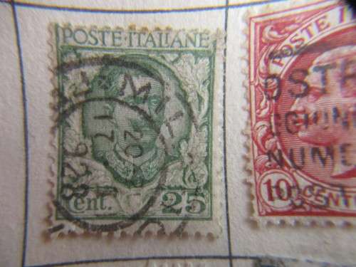 ITALY  LOT OF OLD MOUNTED STAMPS INCLUDING KING HUMBERT