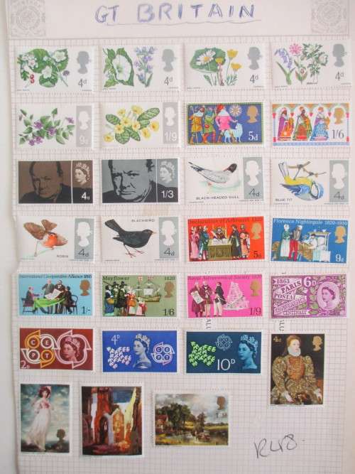 GREAT BRITAIN LOT OF MINT MOUNTED STAMPS