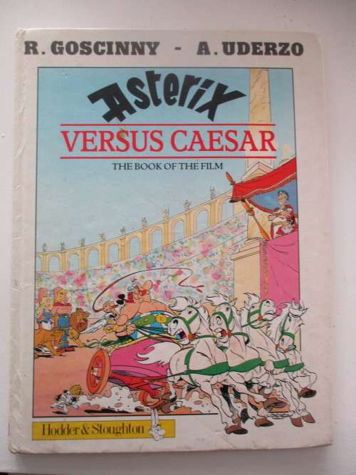 ASTERIX - VERSUS CAESAR THE BOOK OF THE FILM - HARD COVER - 1980`S