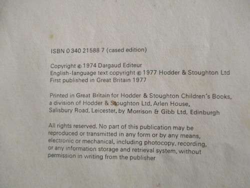 ASTERIX AND CAESAR,S GIFT  - 1977 POSSIBLY FIRST EDITION