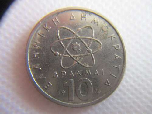 GREECE - 10 APAXMAI  1976 COIN LOVELY DETAIL