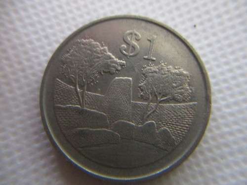 ZIMBABWE 1$ COIN  1997  1 DOLLAR