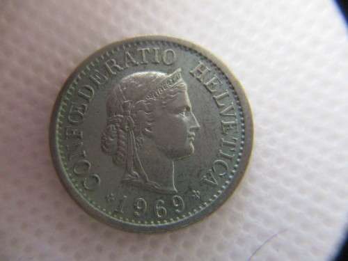 SWITZERLAND - 10 RAPPEN  - 1969 LOVELY DETAIL