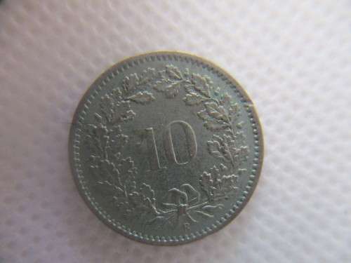 SWITZERLAND - 10 RAPPEN  - 1969 LOVELY DETAIL