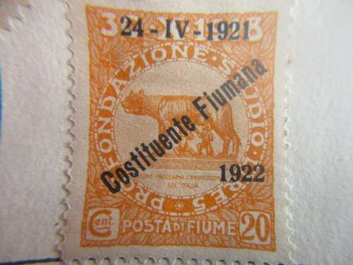 ITALY - FIUME  - 1922 UNUSED MOUNTED STAMP
