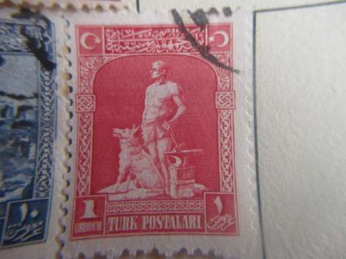 UKRAINE /  TURKEY  LOT OF OLD MOUNTED STAMPS